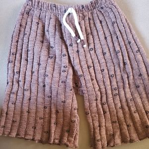 Floral wide leg pants